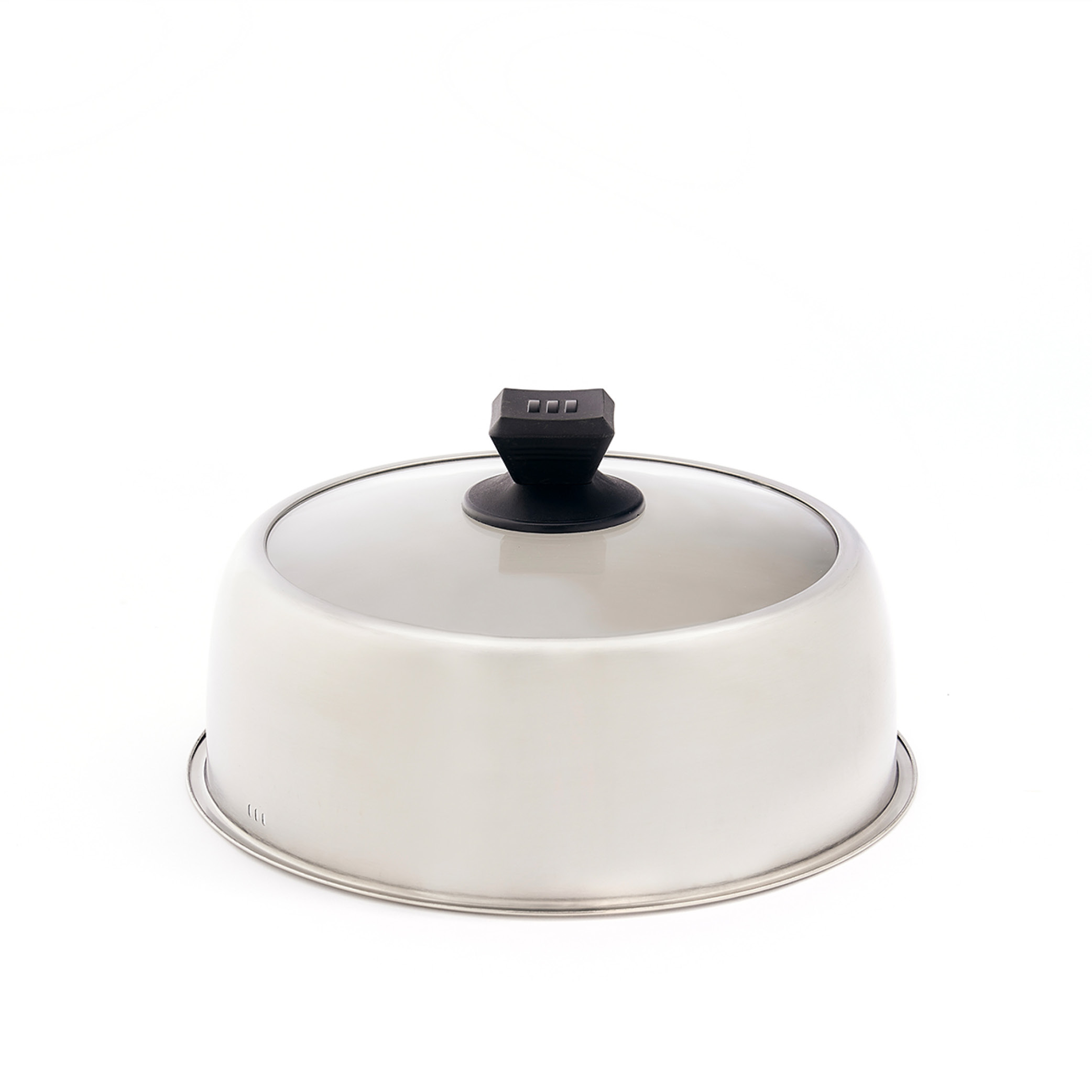 Brabura - Poklice 30 cm nerez/sklo