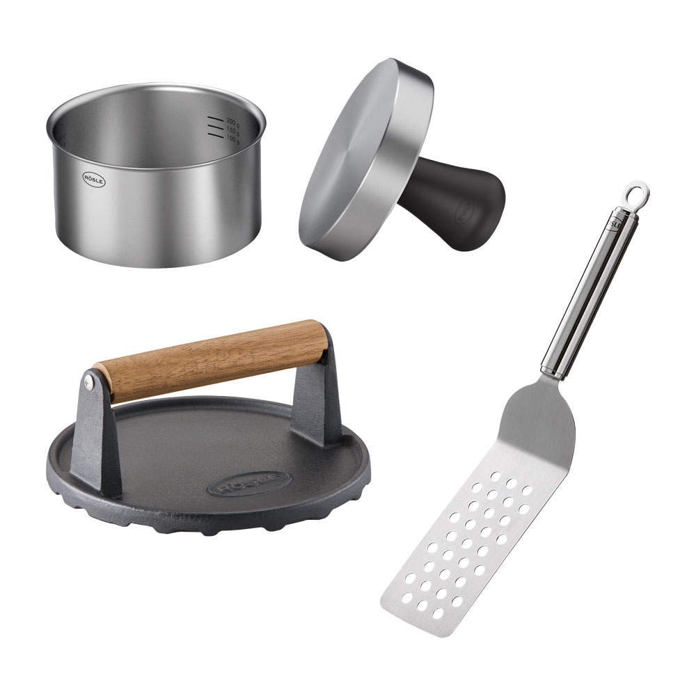 Sada náčiní na hamburgery - 3 ks